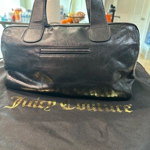 Black leather purse